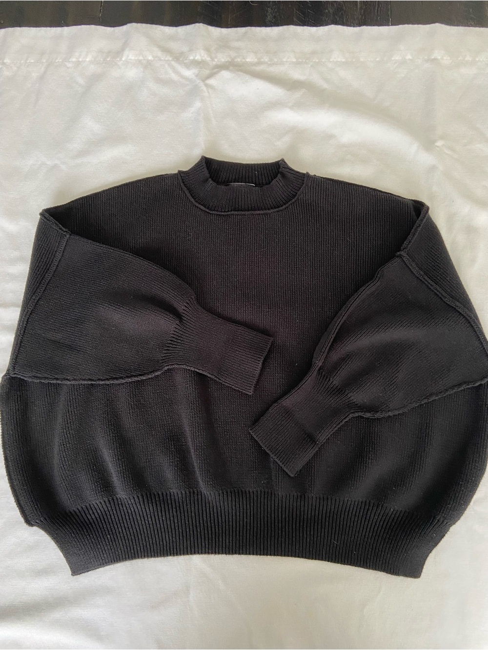 VICI Elouise Knit Oversized Pullover Sweater Black
